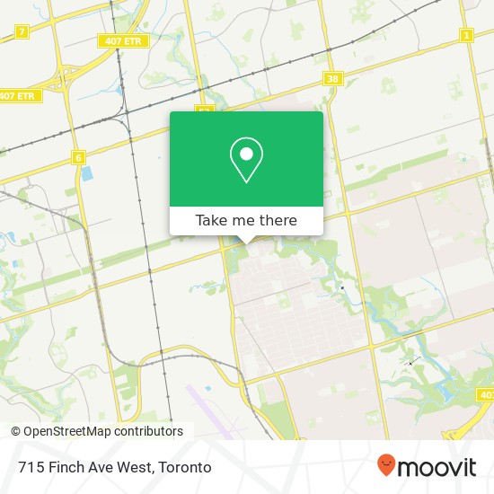 715 Finch Ave West map