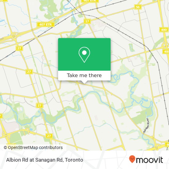 Albion Rd at Sanagan Rd map