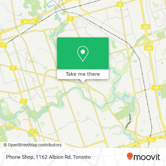 Phone Shop, 1162 Albion Rd map