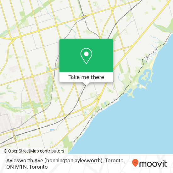 Aylesworth Ave (bonnington aylesworth), Toronto, ON M1N map