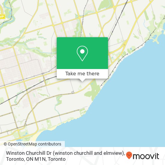 Winston Churchill Dr (winston churchill and elmview), Toronto, ON M1N map
