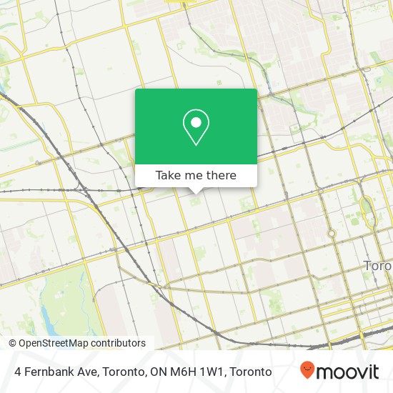 4 Fernbank Ave, Toronto, ON M6H 1W1 map