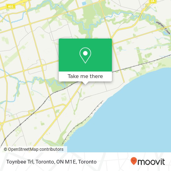 Toynbee Trl, Toronto, ON M1E map