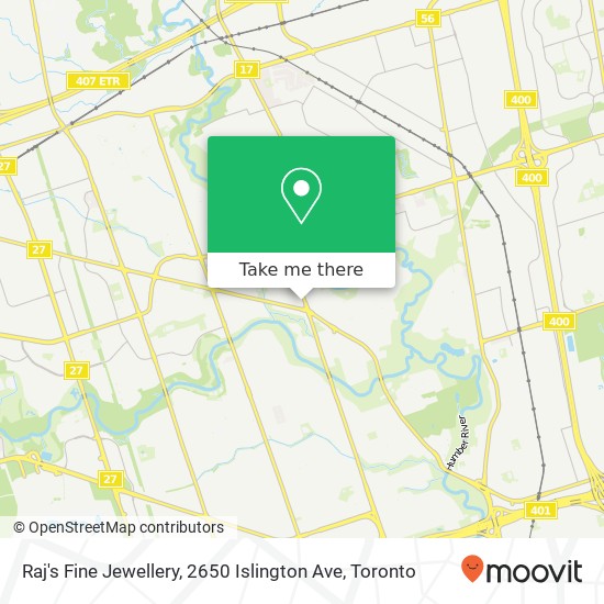 Raj's Fine Jewellery, 2650 Islington Ave map