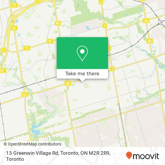 13 Greenwin Village Rd, Toronto, ON M2R 2R9 map