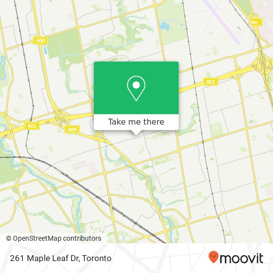 261 Maple Leaf Dr map