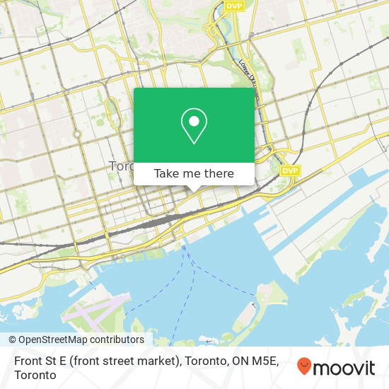 Front St E (front street market), Toronto, ON M5E map