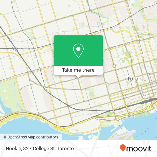 Nookie, 827 College St map