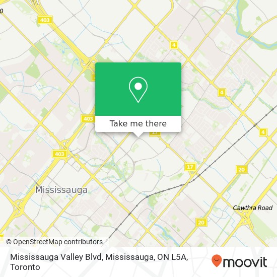 Mississauga Valley Blvd, Mississauga, ON L5A plan