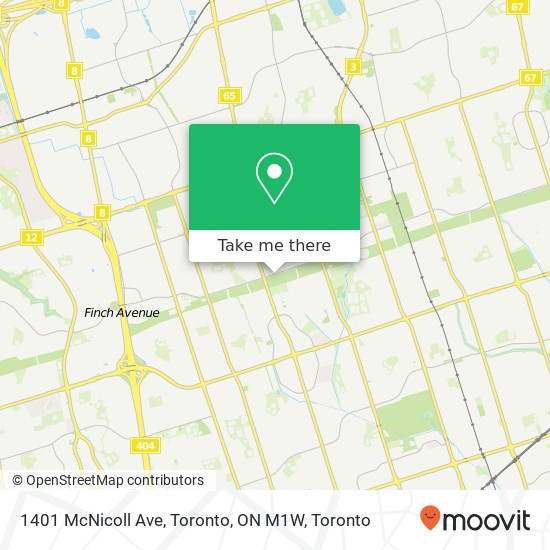1401 McNicoll Ave, Toronto, ON M1W plan