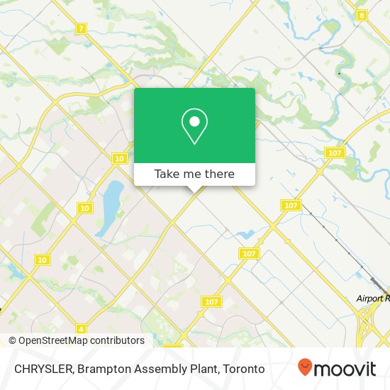 CHRYSLER, Brampton Assembly Plant map