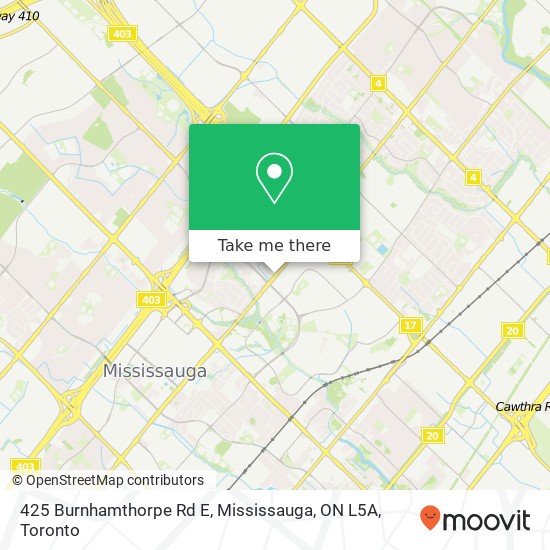 425 Burnhamthorpe Rd E, Mississauga, ON L5A plan