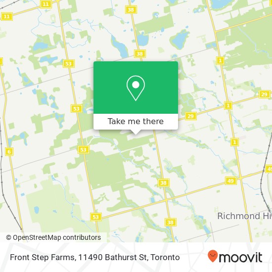 Front Step Farms, 11490 Bathurst St map