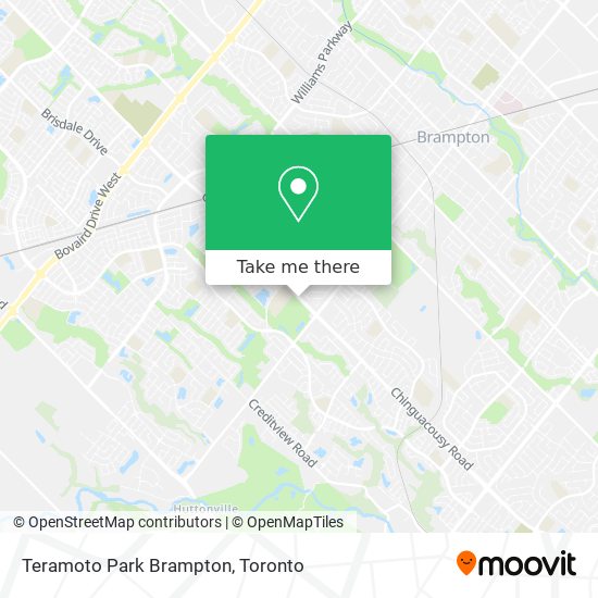 Teramoto Park Brampton map