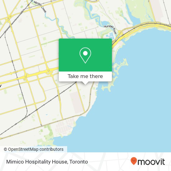 Mimico Hospitality House map