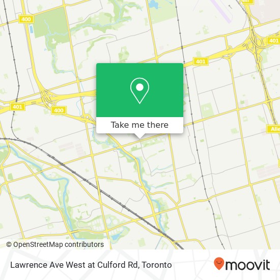 Lawrence Ave West at Culford Rd map