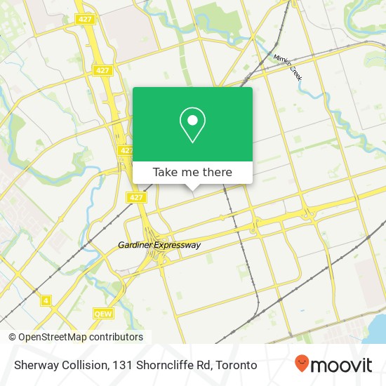 Sherway Collision, 131 Shorncliffe Rd map