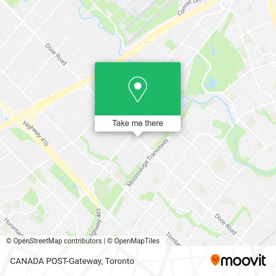 CANADA POST-Gateway map