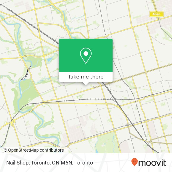 Nail Shop, Toronto, ON M6N plan