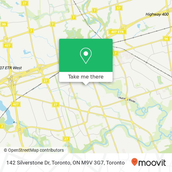 142 Silverstone Dr, Toronto, ON M9V 3G7 map