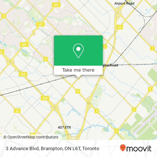 3 Advance Blvd, Brampton, ON L6T map