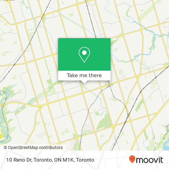 10 Reno Dr, Toronto, ON M1K map