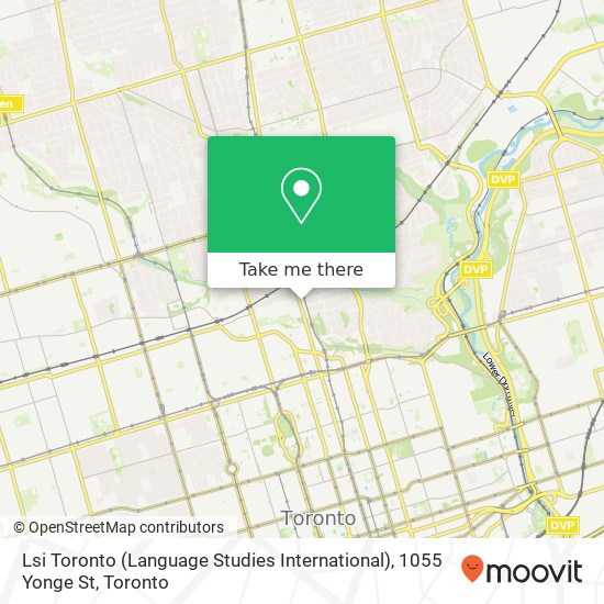 Lsi Toronto (Language Studies International), 1055 Yonge St plan