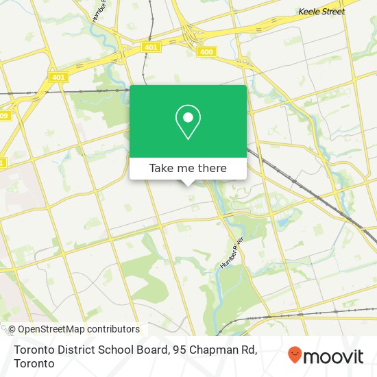 Toronto District School Board, 95 Chapman Rd map