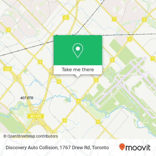 Discovery Auto Collision, 1767 Drew Rd map