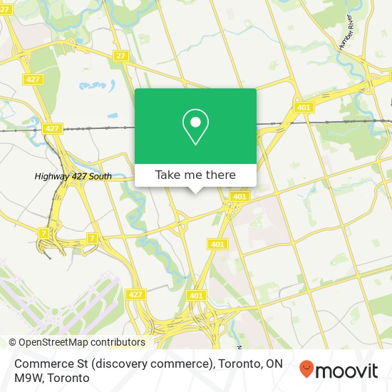 Commerce St (discovery commerce), Toronto, ON M9W plan