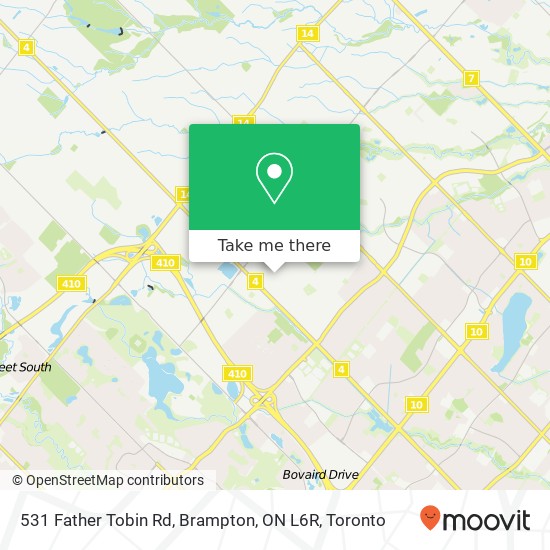 531 Father Tobin Rd, Brampton, ON L6R map