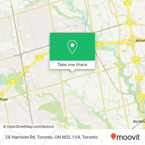 28 Harrison Rd, Toronto, ON M2L 1V4 map