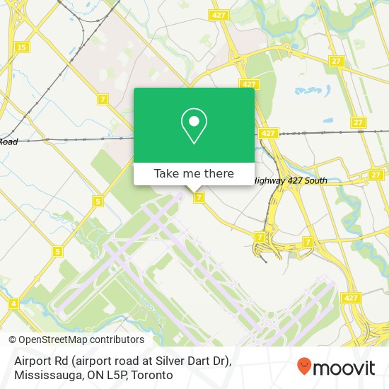 Airport Rd (airport road at Silver Dart Dr), Mississauga, ON L5P map