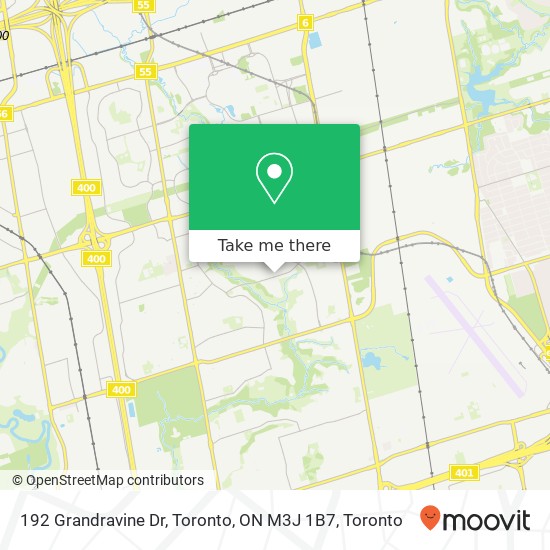 192 Grandravine Dr, Toronto, ON M3J 1B7 map