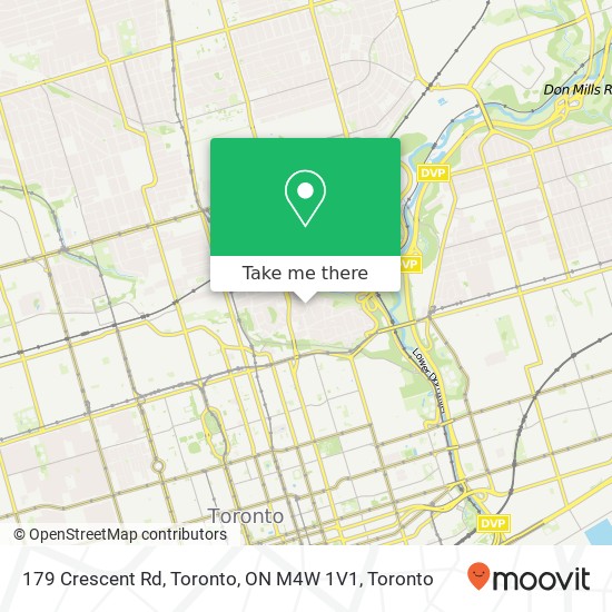 179 Crescent Rd, Toronto, ON M4W 1V1 map