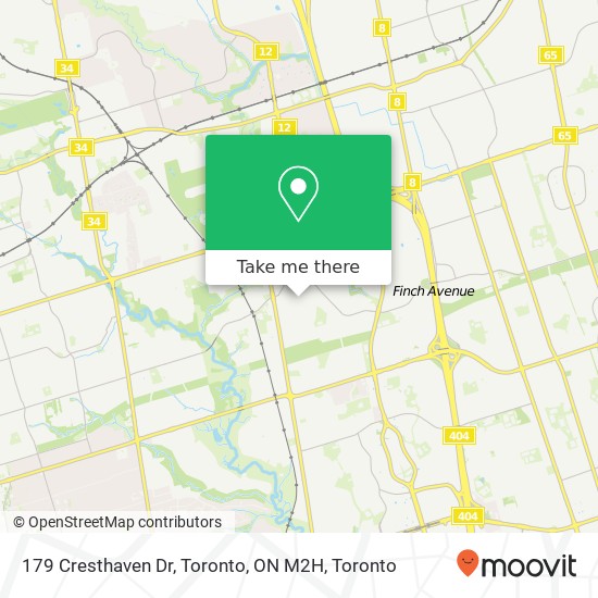 179 Cresthaven Dr, Toronto, ON M2H map