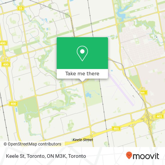 Keele St, Toronto, ON M3K map