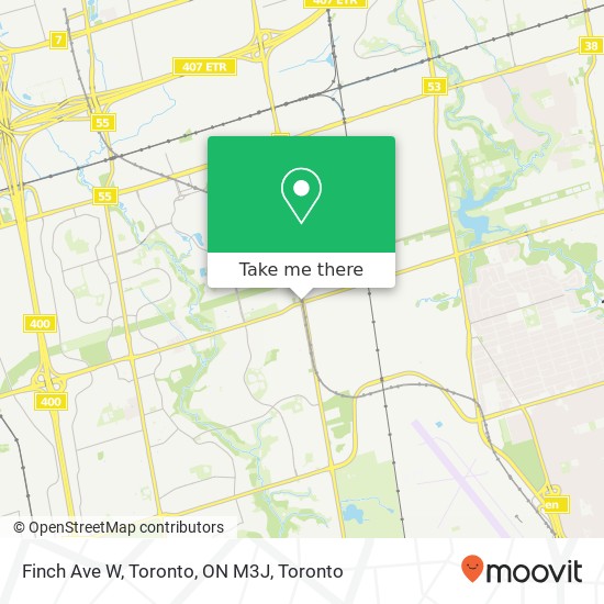 Finch Ave W, Toronto, ON M3J map