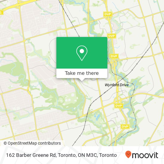 162 Barber Greene Rd, Toronto, ON M3C map