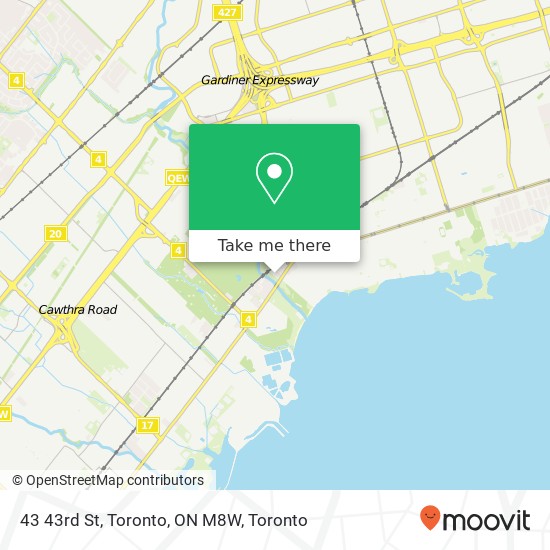 43 43rd St, Toronto, ON M8W map
