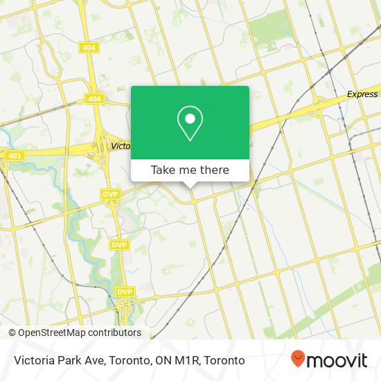 Victoria Park Ave, Toronto, ON M1R plan