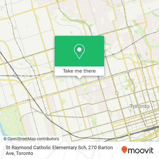 St Raymond Catholic Elementary Sch, 270 Barton Ave map