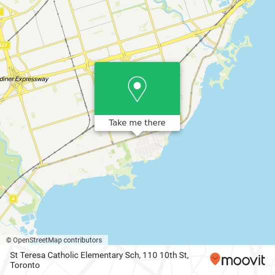 St Teresa Catholic Elementary Sch, 110 10th St map
