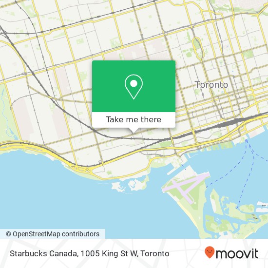 Starbucks Canada, 1005 King St W map