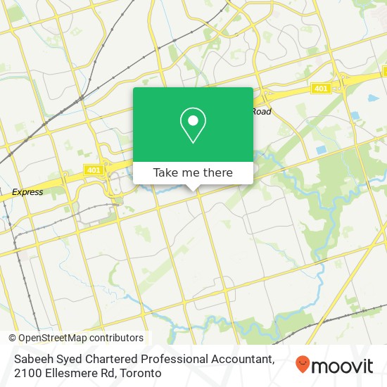 Sabeeh Syed Chartered Professional Accountant, 2100 Ellesmere Rd map