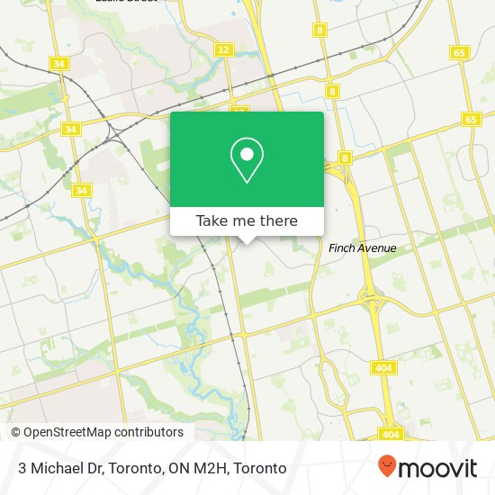 3 Michael Dr, Toronto, ON M2H map