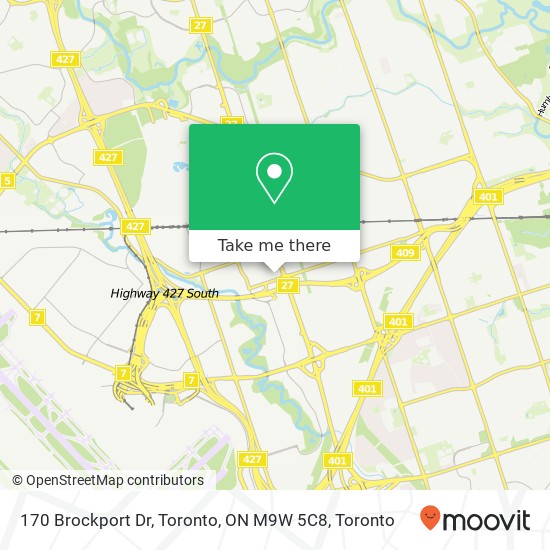 170 Brockport Dr, Toronto, ON M9W 5C8 map