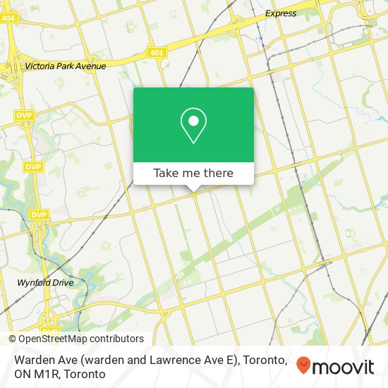 Warden Ave (warden and Lawrence Ave E), Toronto, ON M1R map