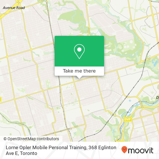 Lorne Opler Mobile Personal Training, 368 Eglinton Ave E plan