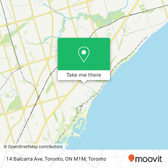 14 Balcarra Ave, Toronto, ON M1M map
